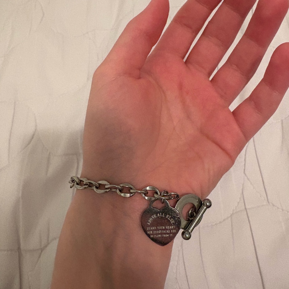 Silver Heart Charm Bracelet